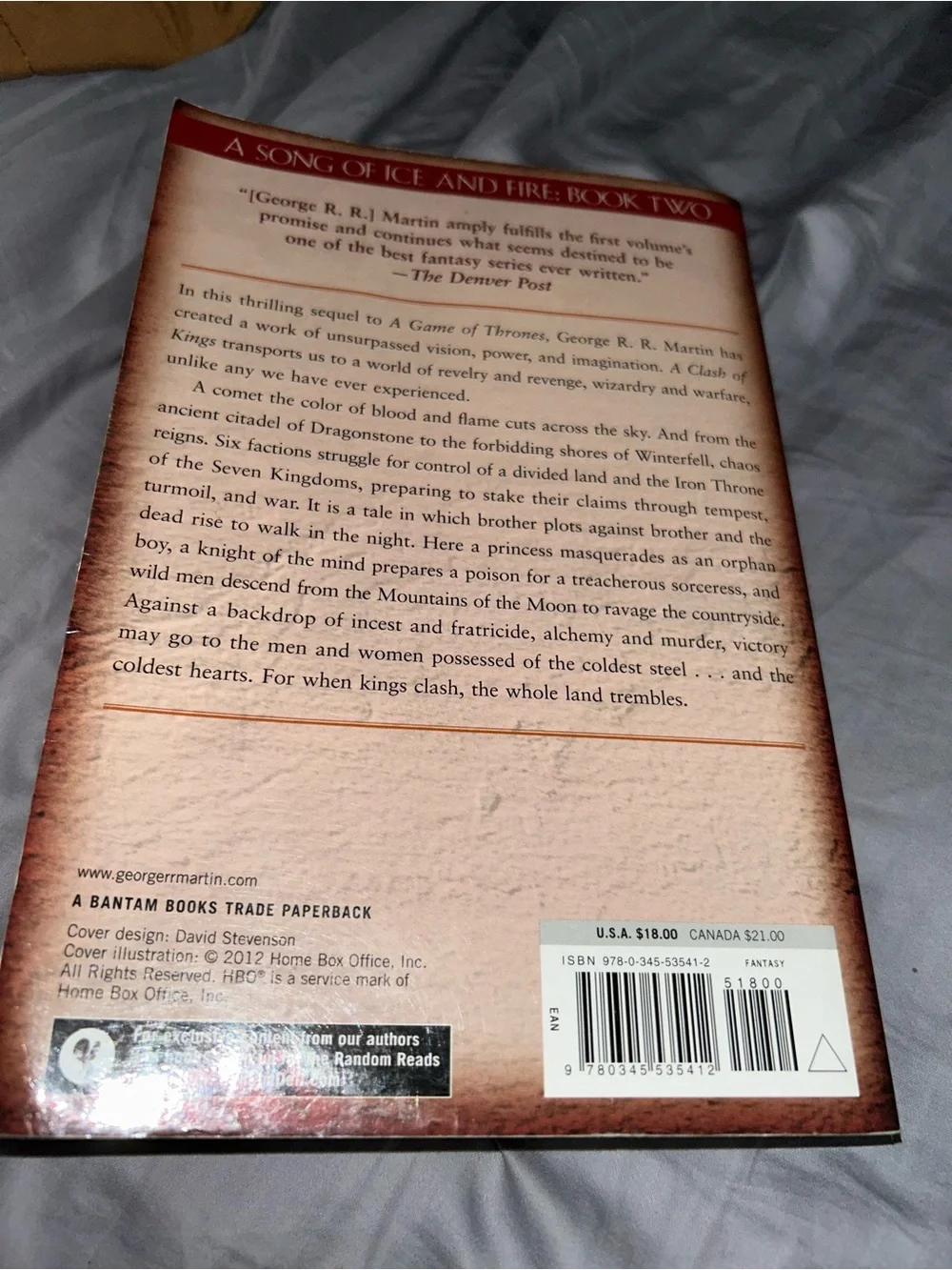 George R. R. Martin's A Song of Ice and Fire Series Books 2 and 3 Set